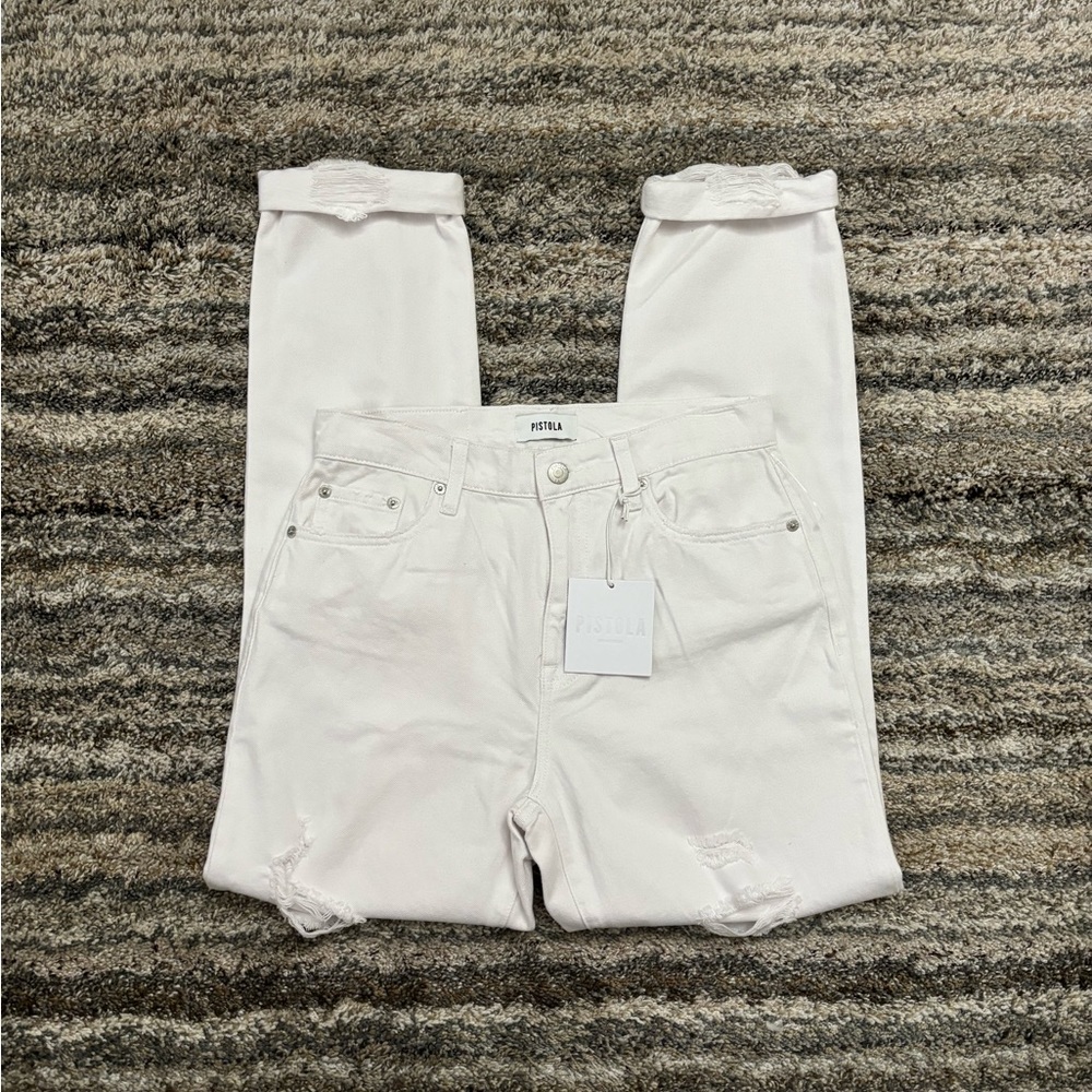 Pistola High Rise Jeans Sz 26 NWT | Pistola Presley High Rise Relaxed Roller NWT - Picture 2 of 14